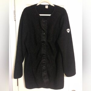 The Black Dog Ladies Wharf Side Fleece Jacket Black snap closure New size large